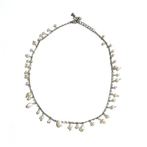 Vintage | Elegant |  Pearl Drop Necklace | Handcrafted | Victorian | Coquette |